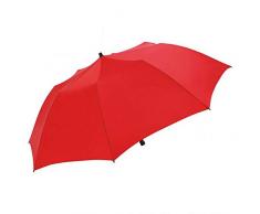 Strand Reiseschirm Sonnenschirm 147cm für Koffer Reisekoffer Flugzeug nur 71cm lang und 725g leicht (Rot)