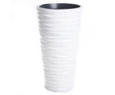 Pflanztopf Blumentopf Pflanzkübel Blumenkübel Massiv Sand Slim 3 Größen 5 Farben NEU von rg-vertrieb (400 Weiß)