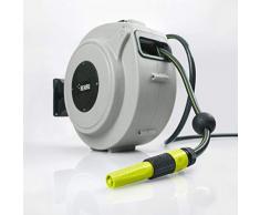 REHAU Wand-Schlauchbox inkl. 15m Gartenschlauch, mit Arretier- und Aufrollvorrichtung, schwenkbar