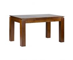 BANAK Lua Ausziehbarer Tisch 140/190 - Holz - 140x90x78 cm - Farbe Teak