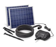 Solar Bachlaufset 70W Solarmodul 3400 l/h Förderleistung 3m Förderhöhe inkl. 5m Schlauch 32mm Bachlaufpumpe esotec pro Komplettset 101966