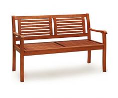Deuba Gartenbank Bologna 2-Sitzer FSC®-zertifiziertes Eukalyptusholz 320kg belastbar Parkbank Balkonbank Sitzbank Holz Bank