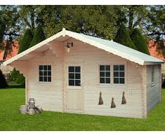 Madrid 2 – Vogelhaus aus Holz Garten Farbe tanne Natur Gartenpro Stahlgerätehaus