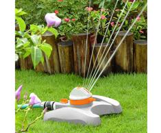 Bradas WL-Z14 Rasensprenger 450 qm, Regner, Sprinkler, Bewässerung, Kreisregner, Impulsregner, Grau, 10x10x5 cm