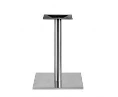 Edelstahl Tischgestell XL Single Quadrat 45x45x71cm Bistrotisch