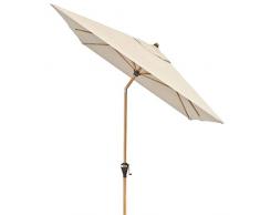 Doppler Alu Wood – Rechteckiger Sonnenschirm für Balkon und Terrasse – Edle Holzoptik – 300x200 cm – Natur