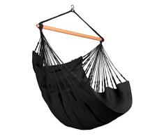 LA SIESTA Habana Onyx - Hängestuhl Comfort aus Bio-Baumwolle