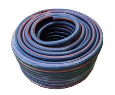 Quarzflex® Profi Wasserschlauch Grau 3-lagig Made in Germany Top Qualität (1/2 Zoll (13mm) 50 Meter