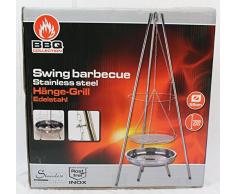 Trendkontor BBQ Edelstahl Schwenkgrill/Hängegrill