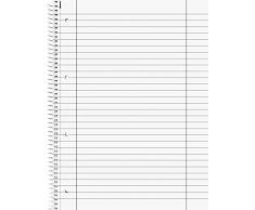 Brunnen 1067927190 Notizblock / Collegeblock Student Colour Code (A4 liniert, Lineatur 27, 90 g/m², 80 Blatt) schwarz