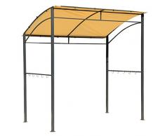 HOMCOM Outsunny Grillpavillon BBQ-Pavillon 215x150x180/220cm mit Flammschutzdach