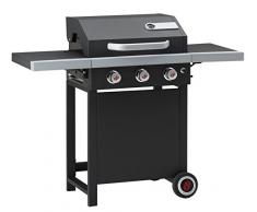 Landmann Gasgrillwagen 12220, emaillierte Brennerabdeckungen, 126 x 110 x 56 cm
