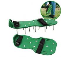 sencillo Rasenpflege Luftsprudler Belüften Sandalen Schuhe 30 x 13 cm Spikes Outdoor schwarz und grün Ohrstecker Stiefel