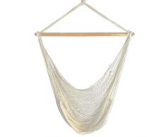 TRJGDCP Weiß Hängematte im Freien Innen Garten Schlaf Schlafzimmer Hängesessel for Kind Erwachsene Swinging Single Sicherheit Hängematte (Color : A)