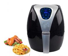 NANXCYR Digital Airfryer, 2,5L, 1350 Watt, Big LED Display mit Sensor Touch Control, waschbarer Bratenkorb und Pfanne, schwarz