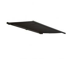 Mendler Elektrische Kassettenmarkise T122, Markise Vollkassette 4x3m ~ Polyester anthrazit, Rahmen anthrazit