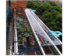 Transparente plane mit ösen wasserdicht, Balkonschirm Regenschutz Windschutzscheibe für den Außenbereich-2m*2m