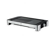 WMF Lono Tischgrill flach und gerippt (2300 W, Elekrogrill mit variabler Temperatureinstellung)