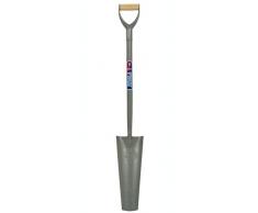 Spear & Jackson Schaufeln und Spaten Röhrenförmige Drainage, Stahl, grau