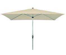 doppler Aluminium Sonnenschirm SL-AZ 220x140 - Rechteckiger Kurbelschirm - Modernes Design - Starker UV-Schutz - 220x140 cm - Natur