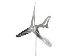 steel4you A1006 XXL Windrad Windmühle Speedy65 Plus aus Edelstahl (65cm Rotor-Durchmesser), kugelgelagert, mit Windfahne (360° Grad drehbar) - Made in Germany (Höhe: 150 cm)