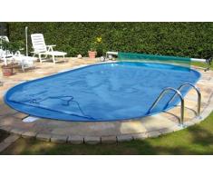 TREND OVALBECKEN Poolset Stahlwandbecken 450 x 250 x 120 cm Standfilter Edelstahlleiter TOP-Angebot