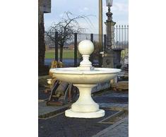 pompidu-living Brunnen, Gartenbrunnen, Zierbrunnen, Fountain, mit Kugel, H 200 Farbe Sandstein