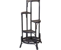 Blumenständer / Blumensäule aus Rattan Farbe Dunkelblau - Versandkostenfrei in DE