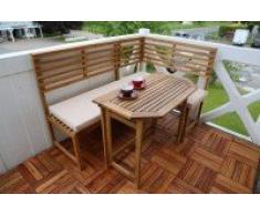 Balkon-Eckbank Texas,(B/L/H)100x149x100cm,Gartenbank,Eckbank Gartenbank, Eckbank, Balkonbank
