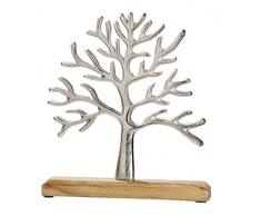 G.i.l.d.e Lebensbaum Höhe 26 cm Baum des Lebens Material Alu/Holz Holzbase
