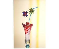 Papstar Deko-Picker / Partyspieße Windmühle (100 Stück) 17.5 cm, farbig sortiert, aus Holz und Aluminium, für Eisbecher, Cocktails, Kindergeburtstage, Partydeko, #16688