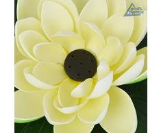 AMUR SOLAR TEICHPUMPEN Set SOLARPUMPE GARTENTEICH WASSERSPIEL SOLAR SPRINGBRUNNEN SOLARTEICHPUMPE (Lotus-Blume Weiß)