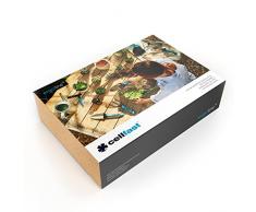 Cellfast ERGO Gartenhandgeräte Satz Pflanzkelle schmal und breit Pflanzgabel Grubber Blumenrechen Pflanzer