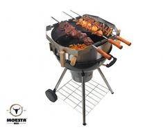 Moesta-BBQ 10249 ChurrascoBBQ Set für Smokin PizzaRing (für 57cm PizzaRing) Grill-Spieße auf jedem Kugel-Grill