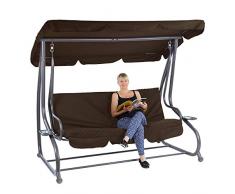 DEMA Hollywoodschaukel Sunset Dunkelbraun