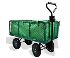 Izzy Bollerwagen Luftreifen Seitenteile Transportwagen Handwagen (Gartenwagen klappbar 300kg Traglast)