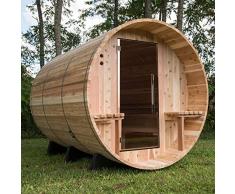 Almost Heaven Saunas Weston Fasssauna Saunafass für 6 Personen ca. 183x244 cm