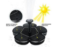 SENCILLO Outdoor Solar Power Vogelbad Wasserbrunnen Pumpe Solar Sprinkler Brunnen für Pool Teich Garten Terrasse Aquarium Dekoration