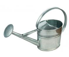 HRB Zinkgießkanne 5 oder 10 L, Gießkanne feuerverzinkt, Metallgießkanne (Zinkgießkanne, 10 L)