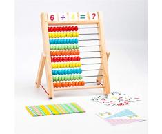 LCY Kinder Berechnung Rahmenspielzeug, Holzrechen Spielzeug, Kinder-Bildungs-Spielzeug Mathematical Aufklärung Digitale Lehrmittel