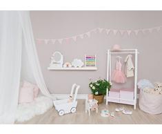 Jabadabado Betthimmel Baldachin Zimmerzelt in drei Farben (Uni weiß)