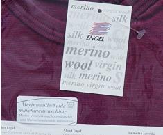 Baby Body langarm, 70% Wolle (kbT) und 30% Seide, Engel Natur (98/104, Orchidee)