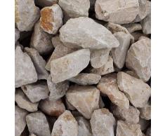 GABIONA Jura Natursteine Bruch I Gabionen Steine zum Befüllen für Gabionenkörbe für die individuelle Gartengestaltung I Sichtschutz aus Stein Zaunelemente Säulen Ø (45-56 mm, 1000 KG)