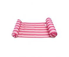 Hochwertiges Schwimmbett Sommer Faltbare Wasser Hammock Lounge Chair Aufblasbare Wassermatte Spielzeug Flöße Schwebebett Wassersport Schwimmen Stuhl Matratze, Rot (Color : Red)