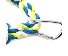 Hamster Klettern, Baumwollseil, Netz, Haustier-Hängematte, Ratten, Kletterspielzeug, Schneeschild, Haustierkäfig-Zubehör mit 4 Haken