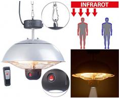 Semptec Urban Survival Technology Infrarotlampe: Infrarot-Decken-Heizstrahler m. Fernbed, 800-2.000 Watt, LED, IPX4 (Deckenheizer)