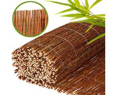 BooGardi Weidenmatte - Sichtschutzmatte in 18 Größen (100 x 300 cm) · Weidenzaunmatte für Garten, Balkon und Terrasse