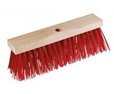Kerbl 29519 Straßenbesen, Breite 35 cm, extra groß, rote Borsten