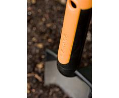 Fiskars Blumenkelle, Länge: 28 cm, Rostfreie Stahl-Kelle, Schwarz/Orange, Premium, 1000726