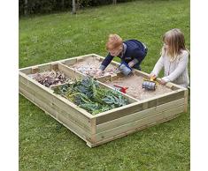 TTS FU06861 Small World Holz-Sandkasten, Selbstmontage, 32 cm H x 155 cm B x 150 cm T